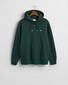 Gant Shield Hoodie Subtle Logo Pullover Tartan Green