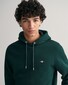 Gant Shield Hoodie Subtle Logo Pullover Tartan Green