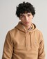 Gant Shield Hoodie Subtle Logo Pullover Warm Khaki