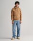 Gant Shield Hoodie Subtle Logo Pullover Warm Khaki