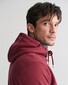 Gant Shield Hoodie Subtle Logo Pullover Wine Red