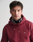 Gant Shield Hoodie Subtle Logo Pullover Wine Red