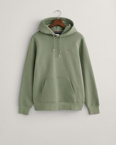 Gant Shield Hoodie Subtle Logo Trui Dry Green