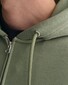 Gant Shield Logo Embroidery Full Zip Hoodie Kangaroo Pocket Vest Dry Green