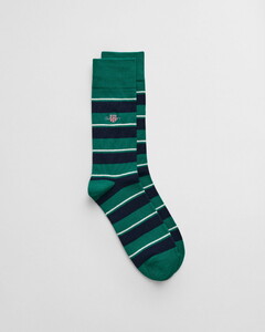 Gant Shield Multi Stripe Socks Deep Green