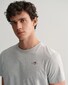 Gant Shield Pajama Crew Neck T-Shirt Licht Grijs