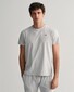 Gant Shield Pajama Crew Neck T-Shirt Licht Grijs