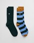 Gant Shield Rugger Stripe 2Pack Gift Box Socks Clear Sky