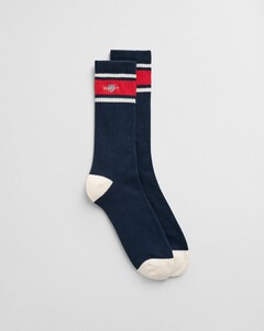 Gant Shield Stripe Sport Socks Evening Blue