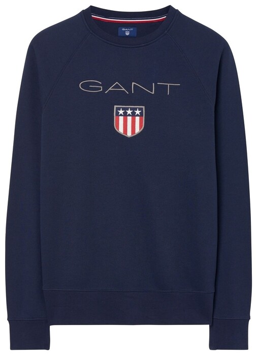 Gant Shield Sweat Pullover Evening Blue
