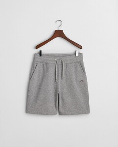 Gant Shield Sweat Shorts Joggingbroek Grijs Melange
