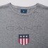 Gant Shield T-Shirt Grijs Melange