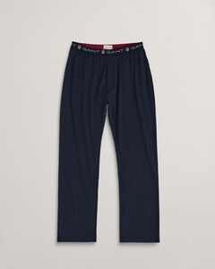 Gant Shield Uni Color Pajama Pants Nachtmode Avond Blauw