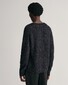 Gant Shiny Alpaca Wool Blend V-Neck Pullover Black