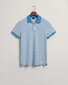 Gant Short Sleeve Pique Striped Poloshirt Day Blue