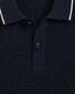 Gant Short Sleeve Textured Piqué Organic Cotton Poloshirt Evening Blue