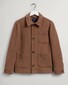 Gant Short Wool Jacket Coat Roasted Walnut