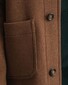 Gant Short Wool Jacket Coat Roasted Walnut
