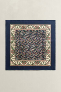 Gant Silk Allover Mini Paisley Pattern Sjaal Marine