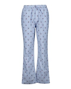 Gant Skier Pattern Oxford Pajama Pants Nachtmode Licht Blauw