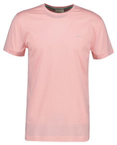 Gant Slim Contrast Logo Short Sleeve T-Shirt Bubbelgum Pink