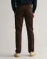 Gant Slim Corduroy Back Logo Patch Corduroy Trouser Deep Brown