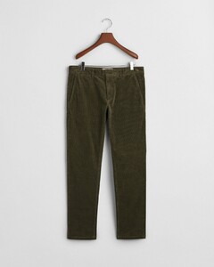 Gant Slim Corduroy Chinos Corduroy Trouser Dark Sage