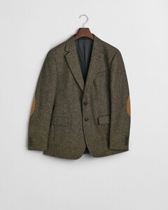 Gant Slim Donegal Suit Blazer Colbert Midden Bruin