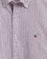 Gant Slim-Fit Oxford Banker Stripe Overhemd Mahonie Rood