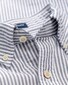 Gant Slim-Fit Oxford Banker Stripe Overhemd Persian Blue