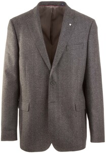 Gant Slim Herringbone Blazer Jacket Graphite Grey
