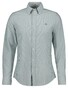 Gant Slim Oxford Banker Stripe Button Down Overhemd Deep Forest Green