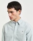 Gant Slim Oxford Banker Stripe Button Down Overhemd Deep Forest Green