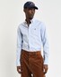 Gant Slim Oxford Stretch Stripe Overhemd Licht Blauw