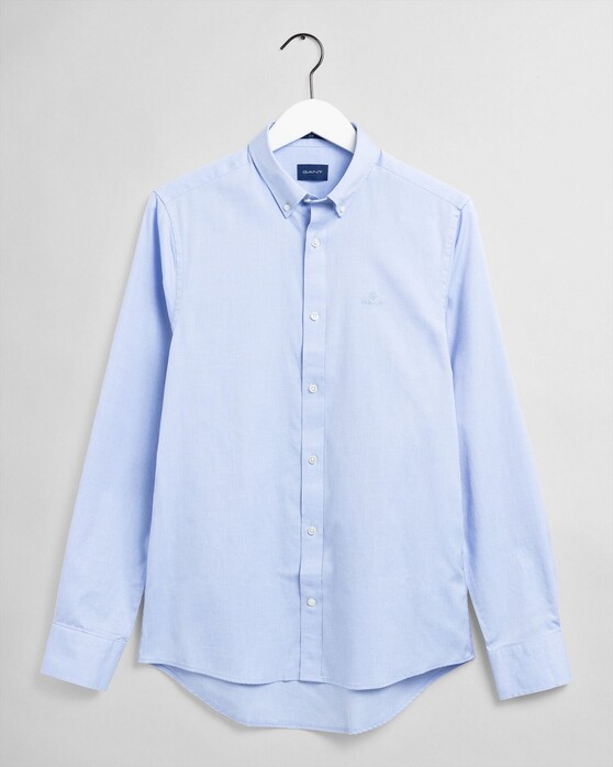 Gant Slim Pinpoint Oxford Button Down Overhemd Capri Blue