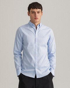 Gant Slim Pinpoint Oxford Button-Down Overhemd Capri Blue