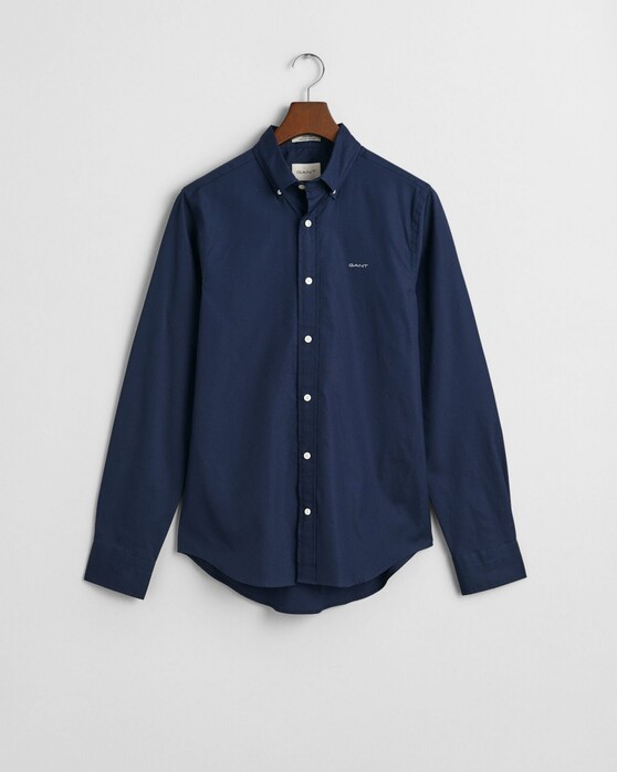 Gant Slim Pinpoint Oxford Button Down Overhemd Marine