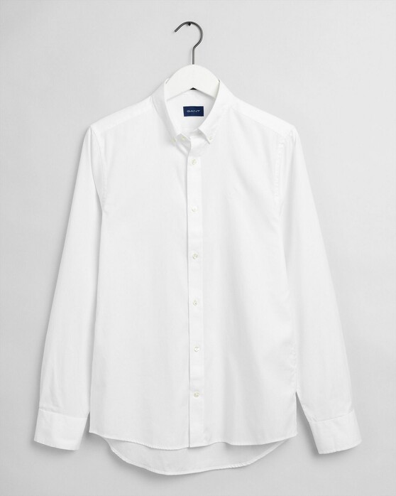 Gant Slim Pinpoint Oxford Button Down Shirt White
