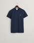 Gant Slim Piqué Crew Neck Uni Graphic Logo Shield Embroidery T-Shirt Avond Blauw