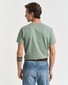 Gant Slim Piqué Crew Neck Uni Graphic Logo Shield Embroidery T-Shirt Kalamata Green