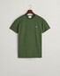 Gant Slim Piqué Crew Neck Uni Graphic Logo Shield Embroidery T-Shirt Pine Green
