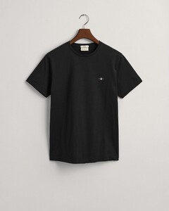 Gant Slim Small Logo Shield Crew Neck T-Shirt Black