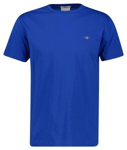 Gant Slim Small Logo Shield Crew Neck T-Shirt Lapis Blue