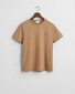 Gant Slim Small Logo Shield Crew Neck T-Shirt Warm Khaki