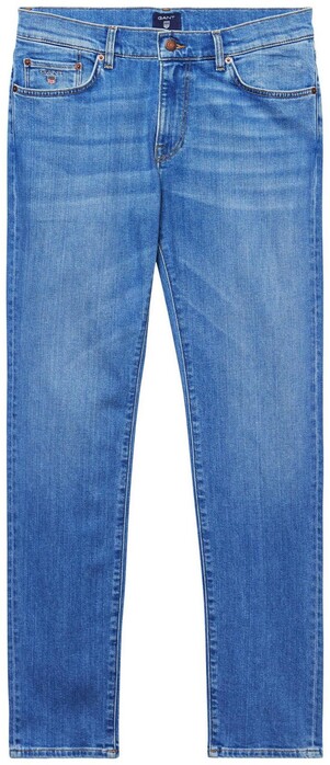 Gant Slim Straight Jeans Semi Light Indigo Worn In