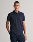 Gant Slim Subtle Shield Embroidery Piqué Uni Polo Avond Blauw