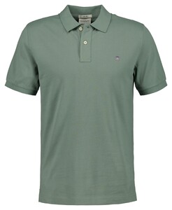 Gant Slim Subtle Shield Embroidery Piqué Uni Polo Dry Green