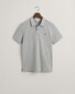 Gant Slim Subtle Shield Embroidery Piqué Uni Polo Grijs Melange