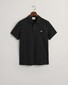 Gant Slim Subtle Shield Embroidery Piqué Uni Polo Zwart