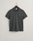 Gant Slim Subtle Shield Embroidery Piqué Uni Poloshirt Anthracite Melange